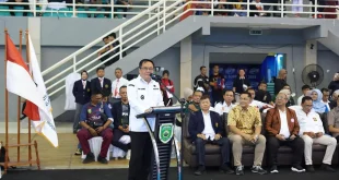 Wakil Gubernur (Wagub) Sumsel, Cik Ujang, membuka Kejurda dan Festival Karate FORKI Sumsel Tahun 2026, pada hari Jum'at, tanggal 10 April 2026. (BEKISARMEDIA.ID/HAIRUDIN)