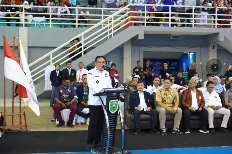 Wakil Gubernur (Wagub) Sumsel, Cik Ujang, membuka Kejurda dan Festival Karate FORKI Sumsel Tahun 2026, pada hari Jum'at, tanggal 10 April 2026. (BEKISARMEDIA.ID/HAIRUDIN) Wakil Gubernur (Wagub) Sumsel, Cik Ujang, membuka Kejurda dan Festival Karate FORKI Sumsel Tahun 2026, pada hari Jum'at, tanggal 10 April 2026. (BEKISARMEDIA.ID/HAIRUDIN)