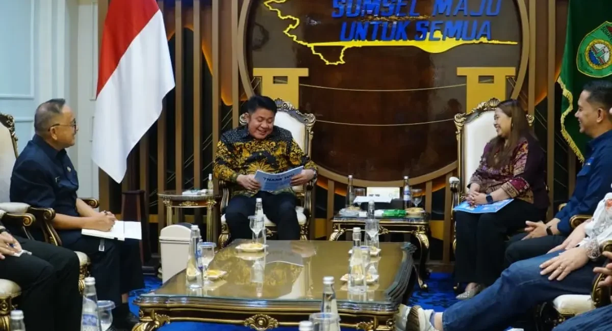Gubernur Sumsel, Herman Deru, saat menerima audiensi Asosiasi Franchise Indonesia (AFI) terkait IFBC 2026.
