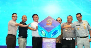 Gubernur Sumsel, Herman Deru, meluncurkan aplikasi SIGUNTANG untuk pajak kendaraan bermotor. (BEKISARMEDIA.ID/HAIRUDIN)