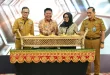 Gubernur Sumsel, Herman Deru, menghadiri acara Musrenbang 2026 di Griya Agung, Palembang.