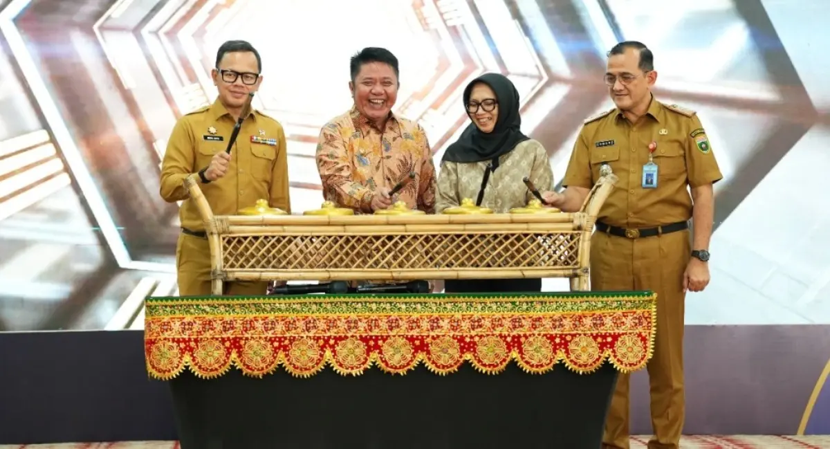 Gubernur Sumsel, Herman Deru, menghadiri acara Musrenbang 2026 di Griya Agung, Palembang.