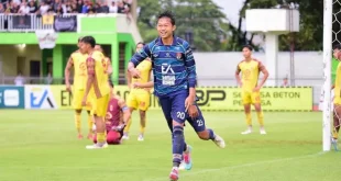 Persiapan laga play-off degradasi antara Persekat Tegal menghadapi Persiba Balikpapan