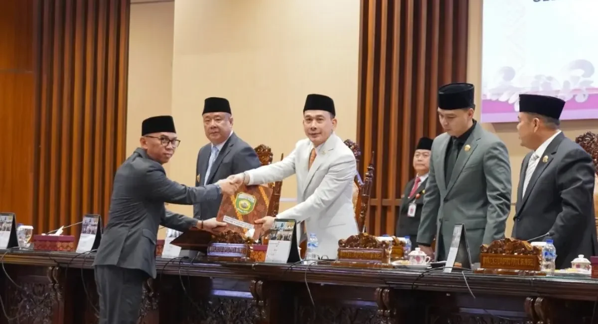 Suasana Rapat Paripurna XXXIII DPRD Sumsel terkait LKPJ Gubernur Sumsel 2025