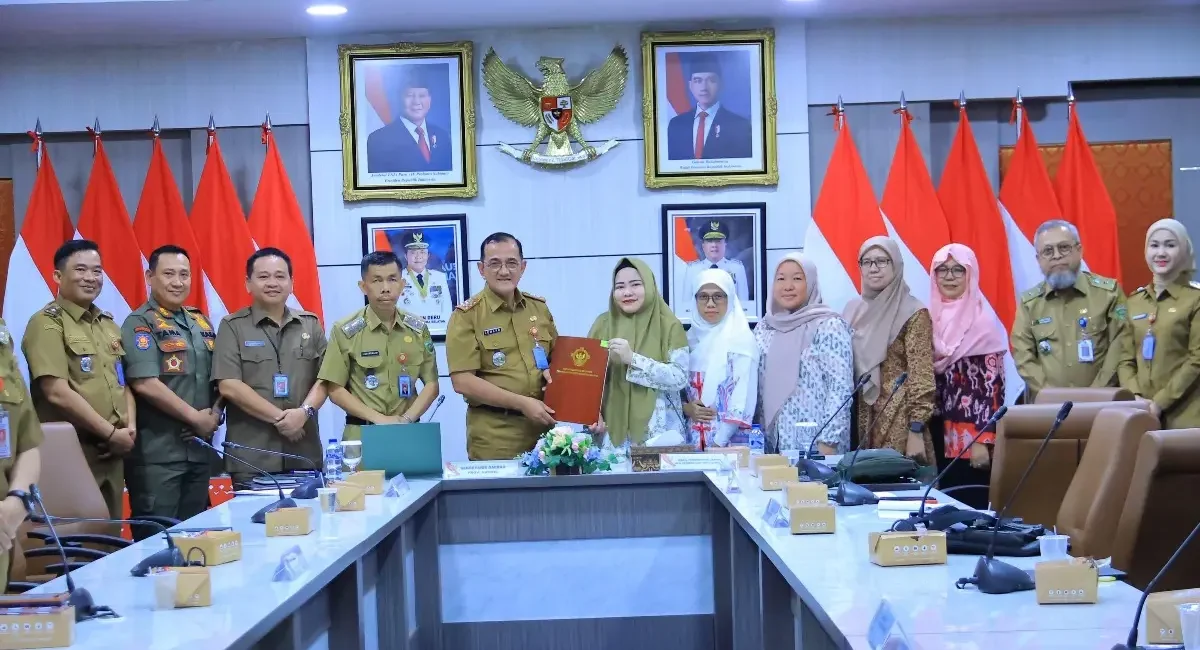 Edward Candra saat memimpin Entry Meeting pemeriksaan terinci Badan Pemeriksa Keuangan (BPK) Republik Indonesia (RI) Perwakilan Sumsel atas Laporan Keuangan Pemerintah Daerah (LKPD) Provinsi Sumsel Tahun 2025, pada hari Senin, tanggal 6 April 2026. (BEKISARMEDIA.ID/HAIRUDIN)