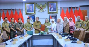 Edward Candra saat memimpin Entry Meeting pemeriksaan terinci Badan Pemeriksa Keuangan (BPK) Republik Indonesia (RI) Perwakilan Sumsel atas Laporan Keuangan Pemerintah Daerah (LKPD) Provinsi Sumsel Tahun 2025, pada hari Senin, tanggal 6 April 2026. (BEKISARMEDIA.ID/HAIRUDIN)