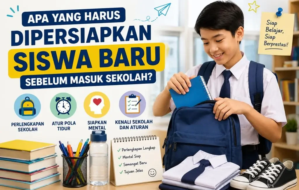 Apa yang harus dipersiapkan siswa baru sebelum masuk sekolah