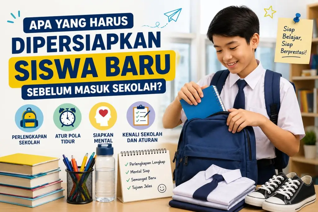 Apa yang harus dipersiapkan siswa baru sebelum masuk sekolah