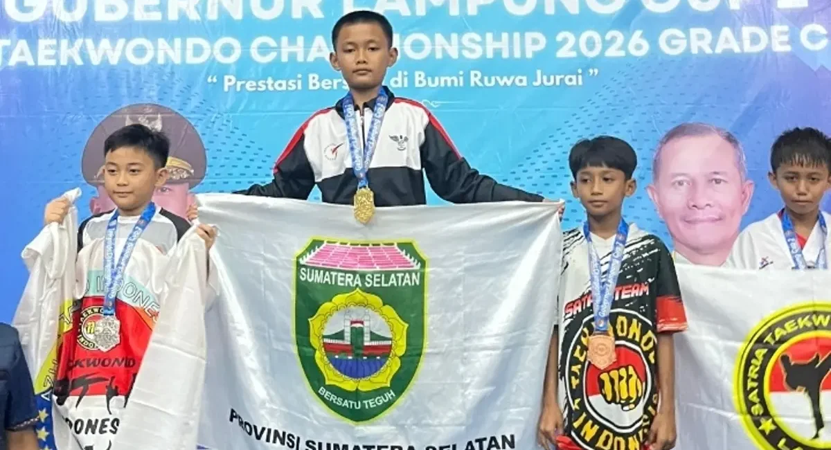 Kontingen atlet dari Global Taekwondo Academy (GTA) Palembang sukses mencatatkan prestasi gemilang dalam ajang bergengsi Kejuaraan Taekwondo Piala Gubernur Lampung, yang berlangsung pada 15–17 Mei 2026 di Gedung Serba Guna (GSG) Universitas Lampung.