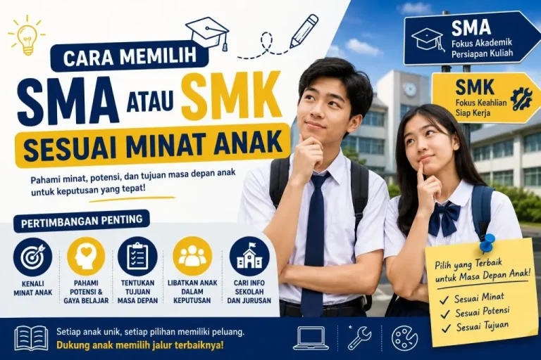 8 Cara Memilih SMA atau SMK Sesuai Minat Anak
