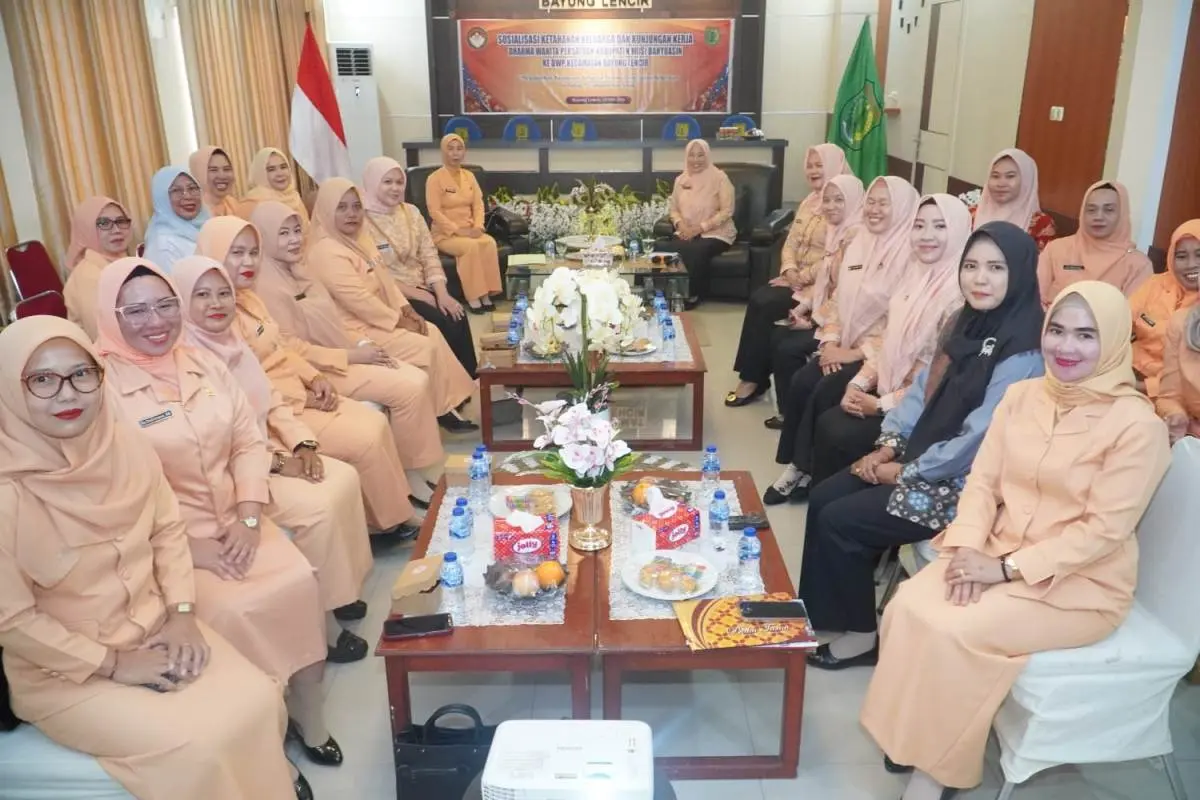 dwp Dharma Wanita Persatuan (DWP) Kabupaten Musi Banyuasin (Muba) berkolaborasi dengan Dinas Pemberdayaan Perempuan dan Perlindungan Anak (DPPPA) Kabupaten Muba, menggelar kunjungan kerja lintas kecamatan.