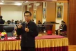 Dr. Firdaus Komar saat memberikan materi pendidikan jurnalistik di FH Unsri.