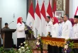 Hj. Febrita Lustia melantik Kepengurusan Palang Merah Indonesia (PMI) untuk empat wilayah di Griya Agung Palembang, Sabtu, 23 Mei 2026. (BEKISARMEDIA.ID/HAIRUDIN)