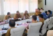 Kepala BKPSDM Kabupaten Muba, Pathi Riduan, bersama Kepala BPJS Kesehatan Cabang Palembang, Edy Surlis, saat memimpin rapat evaluasi faskes di Sekayu, Selasa, 12 Mei 2026. (BEKISARMEDIA.ID/ANGGA)