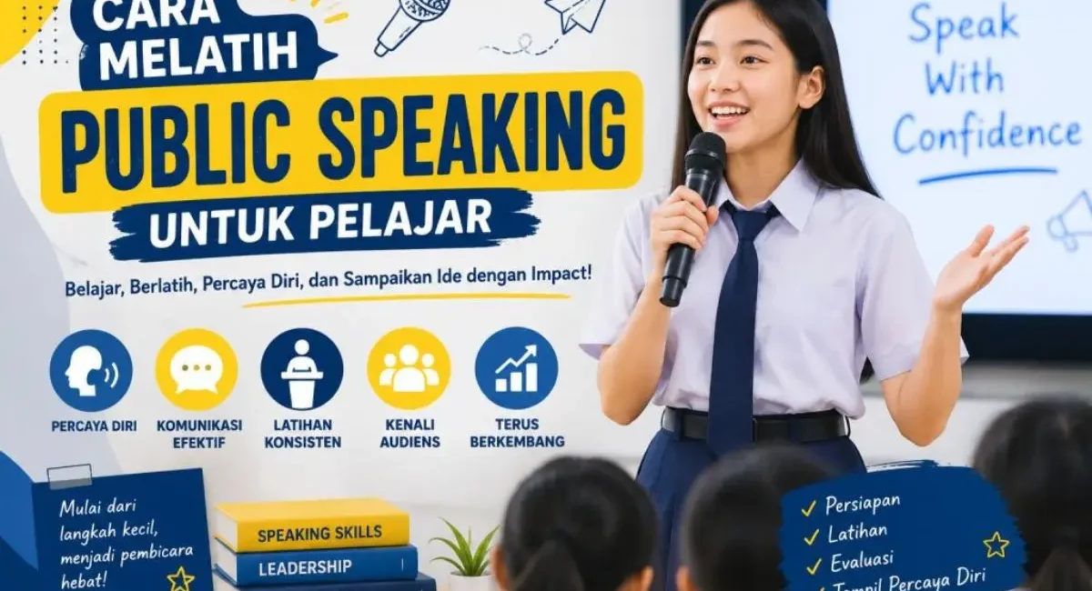 9 Cara untuk Melatih Public Speaking Bagi Pelajar. (BEKISARMEDIA.ID/HAIRUDIN)