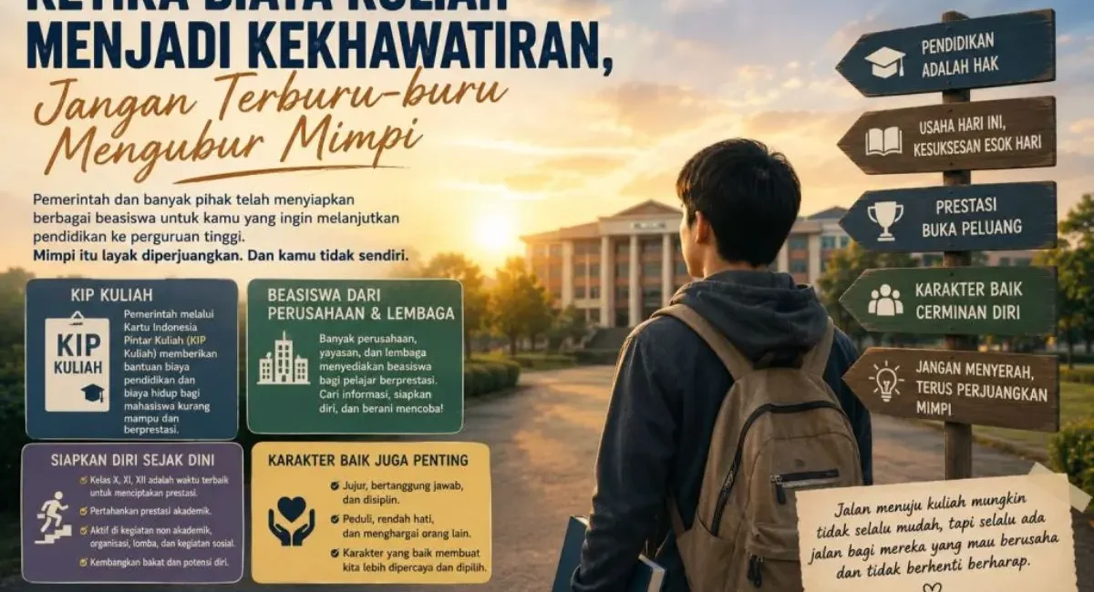 Ketika Biaya Kuliah Menjadi Kekhawatiran, Jangan Terburu-buru Mengubur Mimpi. (BEKISARMEDIA.ID)