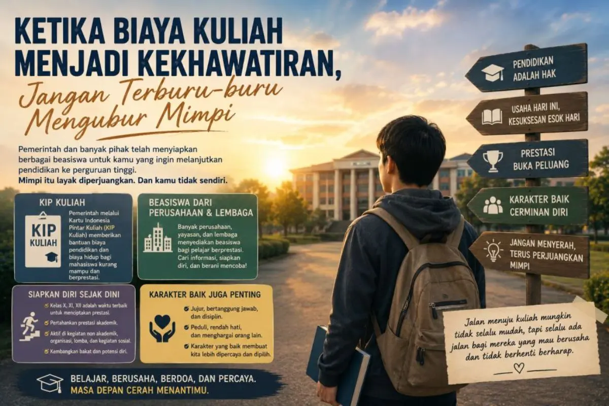 Ketika Biaya Kuliah Menjadi Kekhawatiran, Jangan Terburu-buru Mengubur Mimpi. (BEKISARMEDIA.ID)
