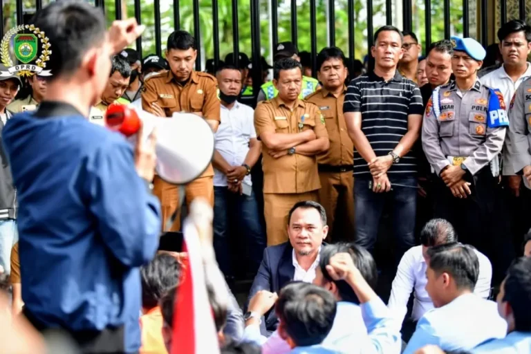 Ketua DPRD Provinsi Sumatra Selatan (Sumsel), Andie Dinialdie, berkomitmen memfasilitasi perwakilan mahasiswa di Kota Palembang untuk berangkat ke Jakarta, guna menyampaikan aspirasi secara langsung kepada pemerintah pusat. (BEKISARMEDIA.ID/HAIRUDIN)