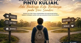 Kelulusan bukanlah akhir perjalanan. Ia adalah awal dari berbagai pilihan yang akan menentukan langkah kita berikutnya. (BEKISARMEDIA.ID/HAIRUDIN)