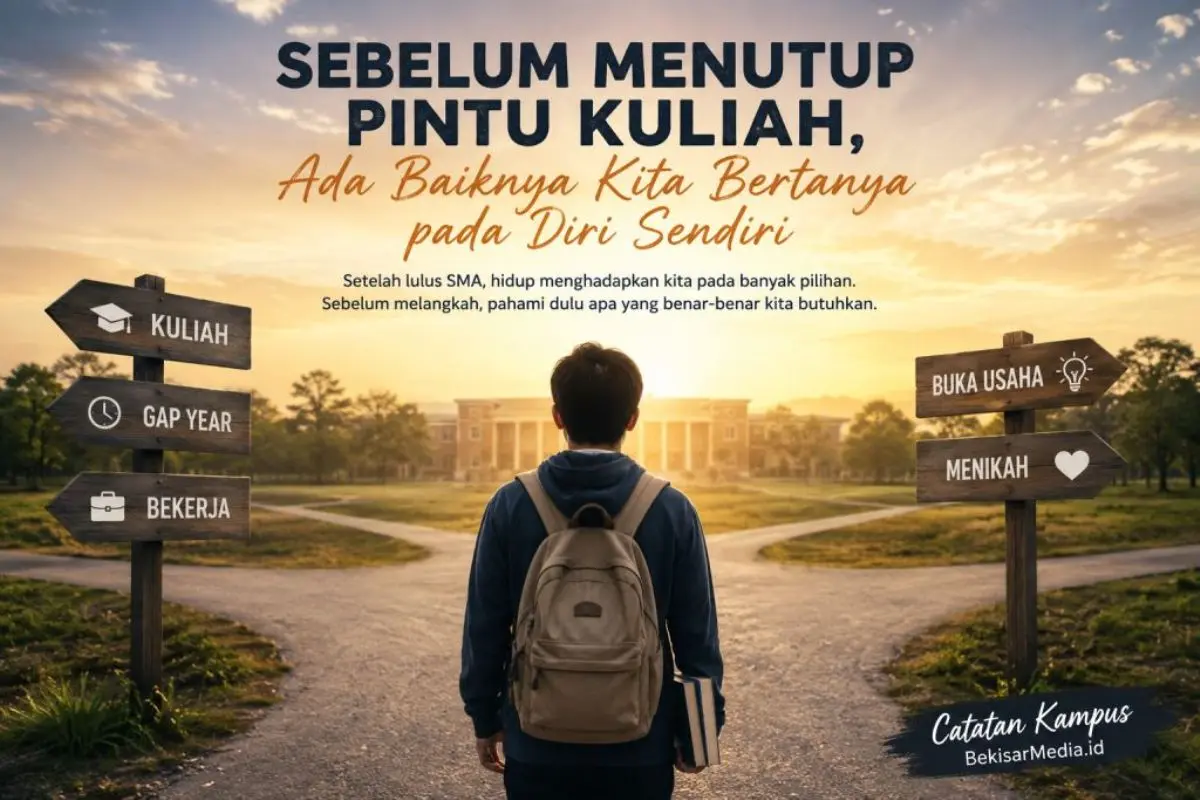 Kelulusan bukanlah akhir perjalanan. Ia adalah awal dari berbagai pilihan yang akan menentukan langkah kita berikutnya. (BEKISARMEDIA.ID/HAIRUDIN)