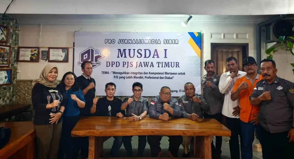 Dewan Pimpinan Daerah (DPD) Pro Jurnalis Media Siber (PJS) Provinsi Jawa Selatan (Jatim) sukses menggelar Musyawarah Daerah (Musda) I, yang dipusatkan di Kabupaten Tulungagung, pada hari Sabtu, tanggal 13 Juni 2026. (BEKISARMEDIA.ID)