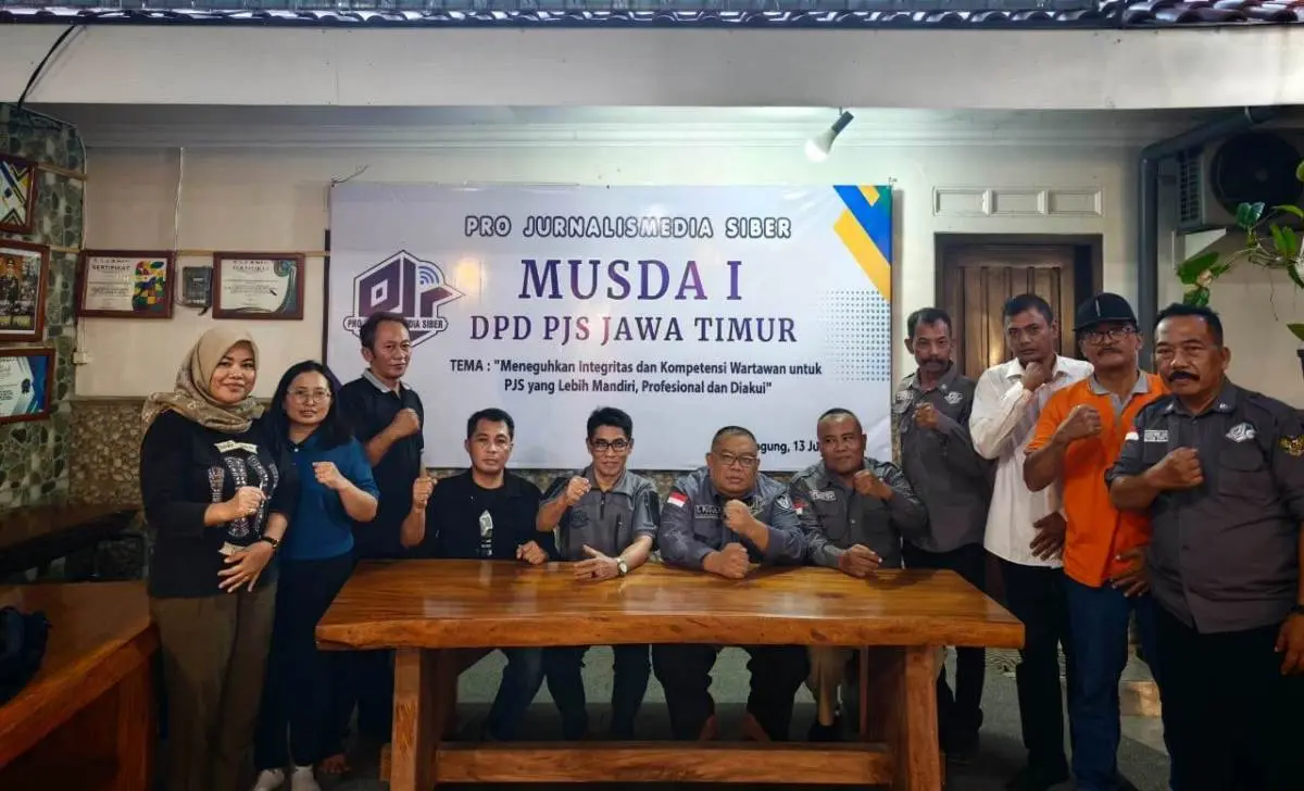 Dewan Pimpinan Daerah (DPD) Pro Jurnalis Media Siber (PJS) Provinsi Jawa Selatan (Jatim) sukses menggelar Musyawarah Daerah (Musda) I, yang dipusatkan di Kabupaten Tulungagung, pada hari Sabtu, tanggal 13 Juni 2026. (BEKISARMEDIA.ID)