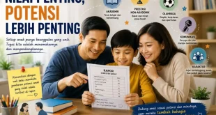 Namun, ada satu hal yang perlu kita ingat bersama. Nilai rapor memang penting, tetapi nilai bukan satu-satunya ukuran yang menentukan masa depan seorang anak. (BEKISARMEDIA.ID/HAIRUDIN)