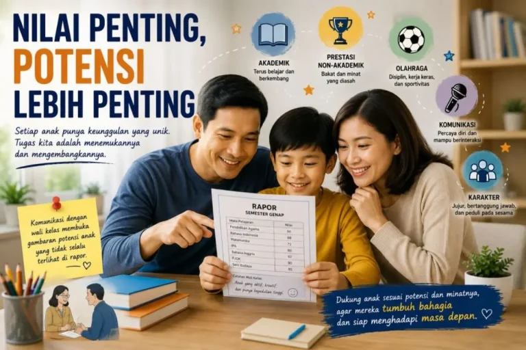 Namun, ada satu hal yang perlu kita ingat bersama. Nilai rapor memang penting, tetapi nilai bukan satu-satunya ukuran yang menentukan masa depan seorang anak. (BEKISARMEDIA.ID/HAIRUDIN)