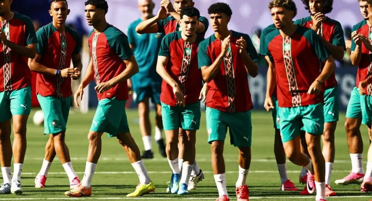 dokumentasi para pemain Timnas Maroko di Piala Dunia 2026 yang mencatatkan rekor 100 persen materi pemain di lapangan lahir di luar negeri seperti Prancis, Spanyol, Belanda, Belgia, dan Kanada