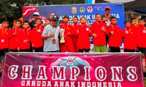 Sekolah Sepak Bola (SSB) Palembang Soccer Skills (PSS) U-10 sukses menempati posisi runner up pada ajang Garuda Anak Indonesia (GAI) Nasional U-10 Tahun 2026. (BEKISARMEDIA.TRY)