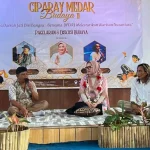 Agita Nurfianti saat menghadiri Pagelaran dan Diskusi Budaya "Ciparay Medar Budaya II" yang mengusung tema Budaya Daerah Jati Diri Bangsa: Bersama DPD RI Melestarikan Budaya Nusantara. Kegiatan ini berlangsung di Kecamatan Ciparay, Kabupaten Bandung, pada hari Minggu, tanggal 5 Juli 2026. (BEKISARMEDIA.iD/HAIRUDIN)