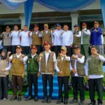 Apel Kesiapsiagaan Personel dan Peralatan Karhutla Provinsi Sumsel sekaligus Reaktivasi Desk Karhutla Nasional Tahun 2026 di Halaman Griya Agung Palembang, pada hari Rabu, tanggal 6 Mei 2026. (BEKISARMEDIA.ID/HAIRUDIN)