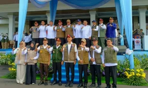 Apel Kesiapsiagaan Personel dan Peralatan Karhutla Provinsi Sumsel sekaligus Reaktivasi Desk Karhutla Nasional Tahun 2026 di Halaman Griya Agung Palembang, pada hari Rabu, tanggal 6 Mei 2026. (BEKISARMEDIA.ID/HAIRUDIN) Apel Kesiapsiagaan Personel dan Peralatan Karhutla Provinsi Sumsel sekaligus Reaktivasi Desk Karhutla Nasional Tahun 2026 di Halaman Griya Agung Palembang, pada hari Rabu, tanggal 6 Mei 2026. (BEKISARMEDIA.ID/HAIRUDIN)