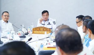 audiensi jajaran caretaker bersama Bupati Kabupaten Muba, Toha Tohet, di Ruang Rapat Guest House Griya Bumi Serasan Sekate, pada hari Rabu, tanggal 3 Juni 2026. (BEKISARMEDIA.ID/HAIRUDIN)