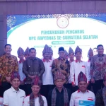 Bupati Kabupaten Muba, Toha Tohet, menghadiri langsung kegiatan Optimalisasi Jaksa Garda Desa (Jaga Desa) dalam Mendukung Program Prioritas Nasional, yang digelar di Gedung Pendopoan Terpadu Pemkab Ogan Ilir, Tanjung Senai, Indralaya, pada hari Sabtu, tanggal 27 Juni 2026. (BEKISARMEDIA.ID/HAIRUDIN)
