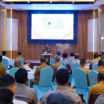 Kepolisian Resor Musi Banyuasin (Polres Muba) menggelar Coffee Morning Forum Koordinasi Pimpinan Daerah (Forkopimda) di Aula H. Alex Noerdin Polres Muba, pada hari Senin, tanggal 22 Juni 2026. (BEKISARMEDIA.ID/HAIRUDIN)