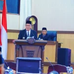 Pemerintah Kabupaten (Pemkab) Musi Banyuasin (Muba) bersama Dewan Perwakilan Rakyat Daerah (DPRD) Kabupaten Muba, resmi menyepakati Peraturan Daerah (Perda) tentang Perubahan atas Peraturan Daerah Nomor 8 Tahun 2023 tentang Pajak Daerah dan Retribusi Daerah. (BEKISARMEDIA.ID/HAIRUDIN)