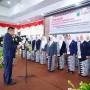 Bupati Kabupaten Muba, Toha Tohet, melantik dan mengukuhkan Pengurus Cabang Ikatan Bidan Indonesia (IBI) Kabupaten Muba Periode 2025–2030, serta Pengurus Ranting IBI Kabupaten Muba Periode 2026–2031, di Pendopoan Griya Bumi Serasan Sekate, Sekayu, pada hari Selasa, tanggal 30 Juni 2026. (BEKISARMEDIA.ID/HAIRUDIN)