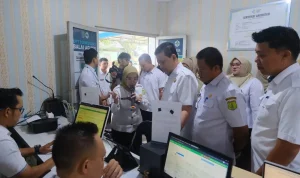 Sekretaris Daerah Kabupaten Muba, Syafaruddin, menghadiri acara peluncuran aplikasi E-PUS PADEK (Elektronik Puskesmas dengan Pelayanan Akurat, Data Efektif, dan Komprehensif), pada hari Rabu, tanggal 1 Juli 2026.. (BEKISARMEDIA.ID/ANGGA)