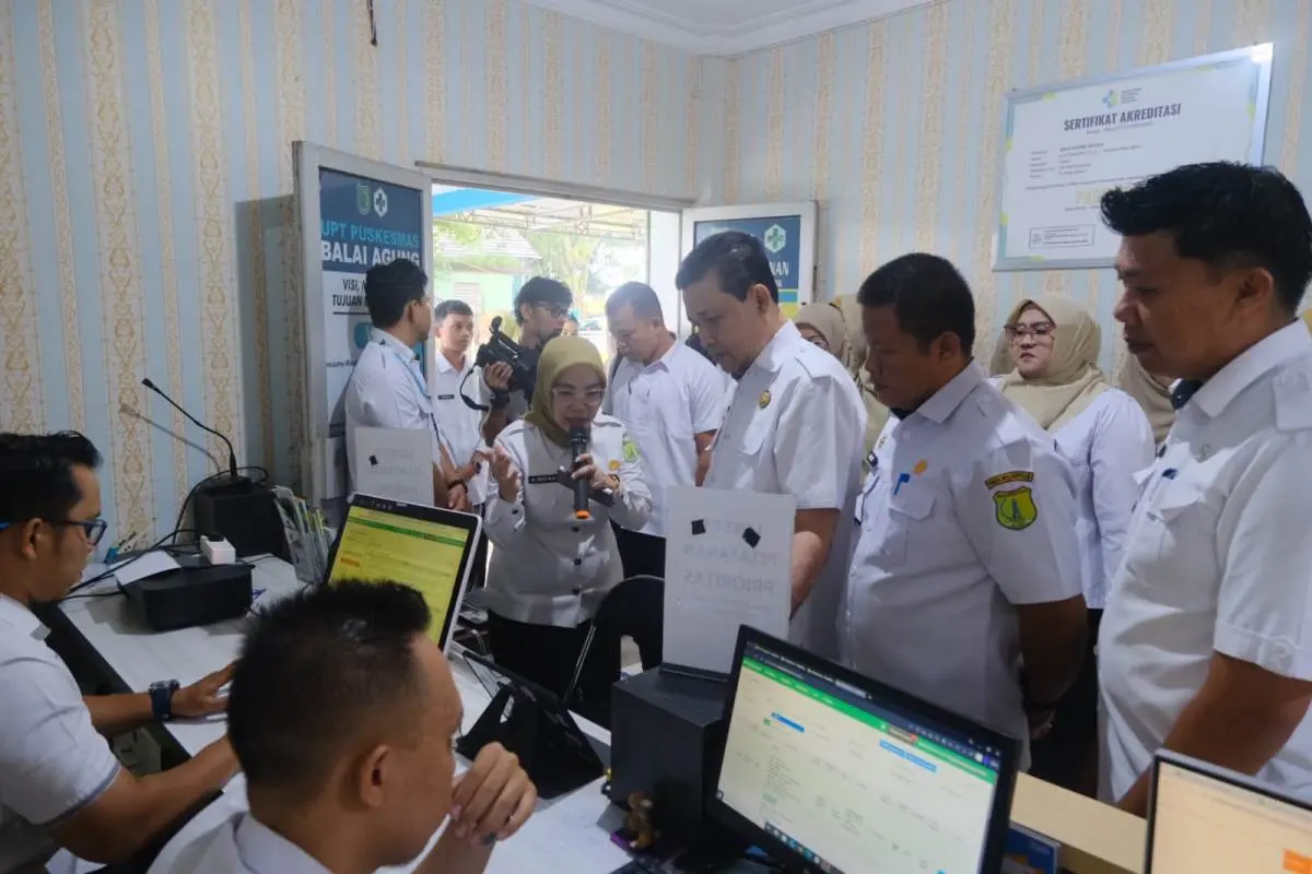 Sekretaris Daerah Kabupaten Muba, Syafaruddin, menghadiri acara peluncuran aplikasi E-PUS PADEK (Elektronik Puskesmas dengan Pelayanan Akurat, Data Efektif, dan Komprehensif), pada hari Rabu, tanggal 1 Juli 2026.. (BEKISARMEDIA.ID/ANGGA)