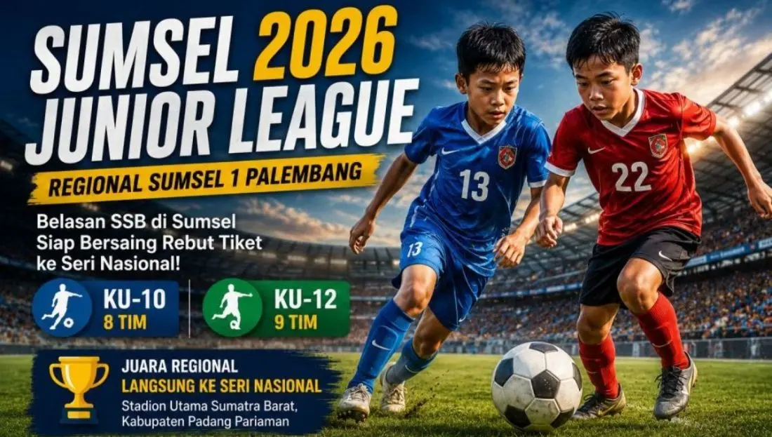 Antusiasme sekolah sepak bola (SSB) di Sumatra Selatan (Sumsel) untuk ambil bagian dalam ajang Sumsel Junior League 2026 Regional Sumsel 1 Palembang terbilang tinggi. (BEKISARMEDIA.ID/HAIRUDIN)