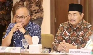 rapat koordinasi lintas sektor, guna mempercepat revitalisasi Jembatan P6 Sungai Lalan di Ballroom Hotel AONE Jakarta, pada hari Kamis, tanggal 2 Juli 2026. (BEKISARMEDIA.ID/HAIRUDIN)