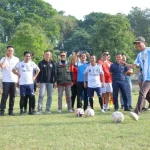 Wali Kota Palembang, Ratu Dewa, secara resmi membuka Fun Game Mini Soccer Piala Ketua IJTI Sumsel Tahun 2026 di Stadion Kamboja, Palembang, pada hari Sabtu, tanggal 4 Juli 2026. (BEKISARMEDIA.ID/ANGGA)