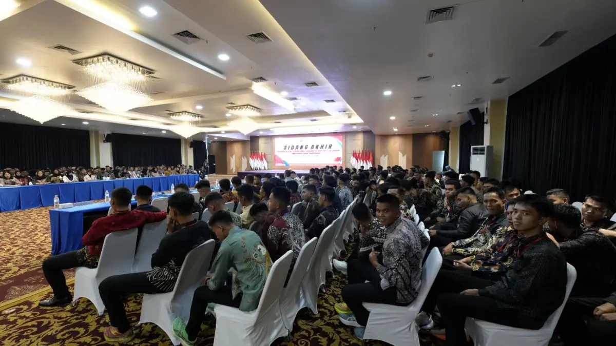 Kepolisian Daerah (Polda) Sumatera Selatan (Sumsel) menggelar Sidang Terbuka Penetapan Kelulusan Akhir Penerimaan Terpadu Bintara dan Tamtama Polri Tahun Anggaran 2026. (BEKISARMEDIA.ID/WAHYUDI)