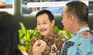 Wakil Bupati (Wabup) Kabupaten Muba, Abdur Rohman Husen, saat menjadi pembicara dalam forum IPA-ADPMET Corner Talk di kawasan ICE BSD, Tangerang, Banten, pada hari Kamis, tanggal 21 Mei 2026. (BEKISARMEDIA.ID/HAIRUDIN)
