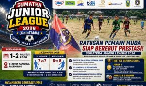 Sumatera Junior League 2026 Regional Palembang Resmi Dimulai, Ratusan Pemain Unjuk Gigi di Stadion Kamboja (BEKISARMEDIA.ID/ANGGA)