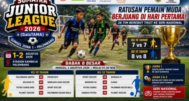 Berdasarkan regulasi Sumatera Junior League, dua tim teratas dari tiap grup otomatis melaju ke babak selanjutnya, ditambah kuota peringkat tiga terbaik. (BEKISARMEDIA.ID/ANGGA)