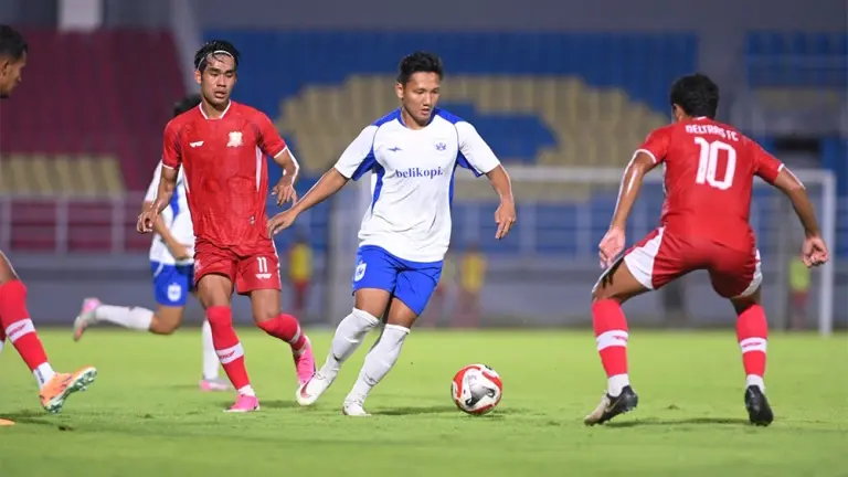 PSIS Semarang sukses memetik kemenangan tipis 2-1 atas tuan rumah Deltras FC dalam laga uji coba pra musim jelang kompetisi Championship 2026/2027 (foto : ileague.id)