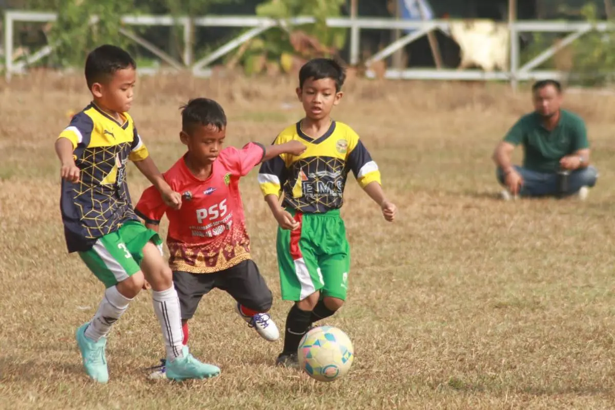 Tim U8 SSB PSS sukses meraih posisi runner-up dalam ajang Piala Kemerdekaan memperingati Hari Ulang Tahun (HUT) ke-81 Kemerdekaan Republik Indonesia yang digelar di Lapangan Ajendam II Sriwijaya, Palembang, pada hari Minggu, tanggal 16 Agustus 2026. (BEKISARMEDIA.ID/TRI)