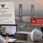 Surat Edaran Wali Kota Palembang Nomor 33 Tahun 2026 tentang kegiatan belajar mengajar (KBM) untuk jenjang TK, SD, dan SMP sederajat yang dialihkan menjadi Pembelajaran Jarak Jauh (PJJ) dari rumah. (BEKISARMEDIA.ID/HAIRUDIN)